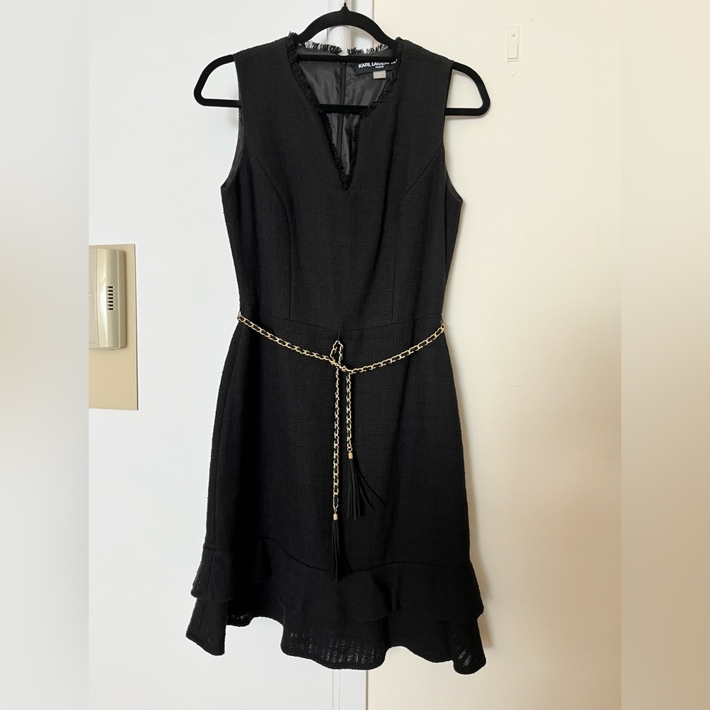Karl lagerfeld black dress